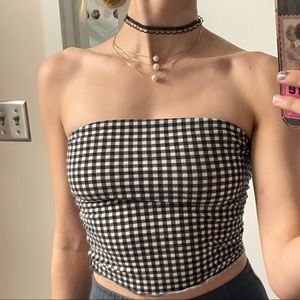 Ps basics checkered tube top